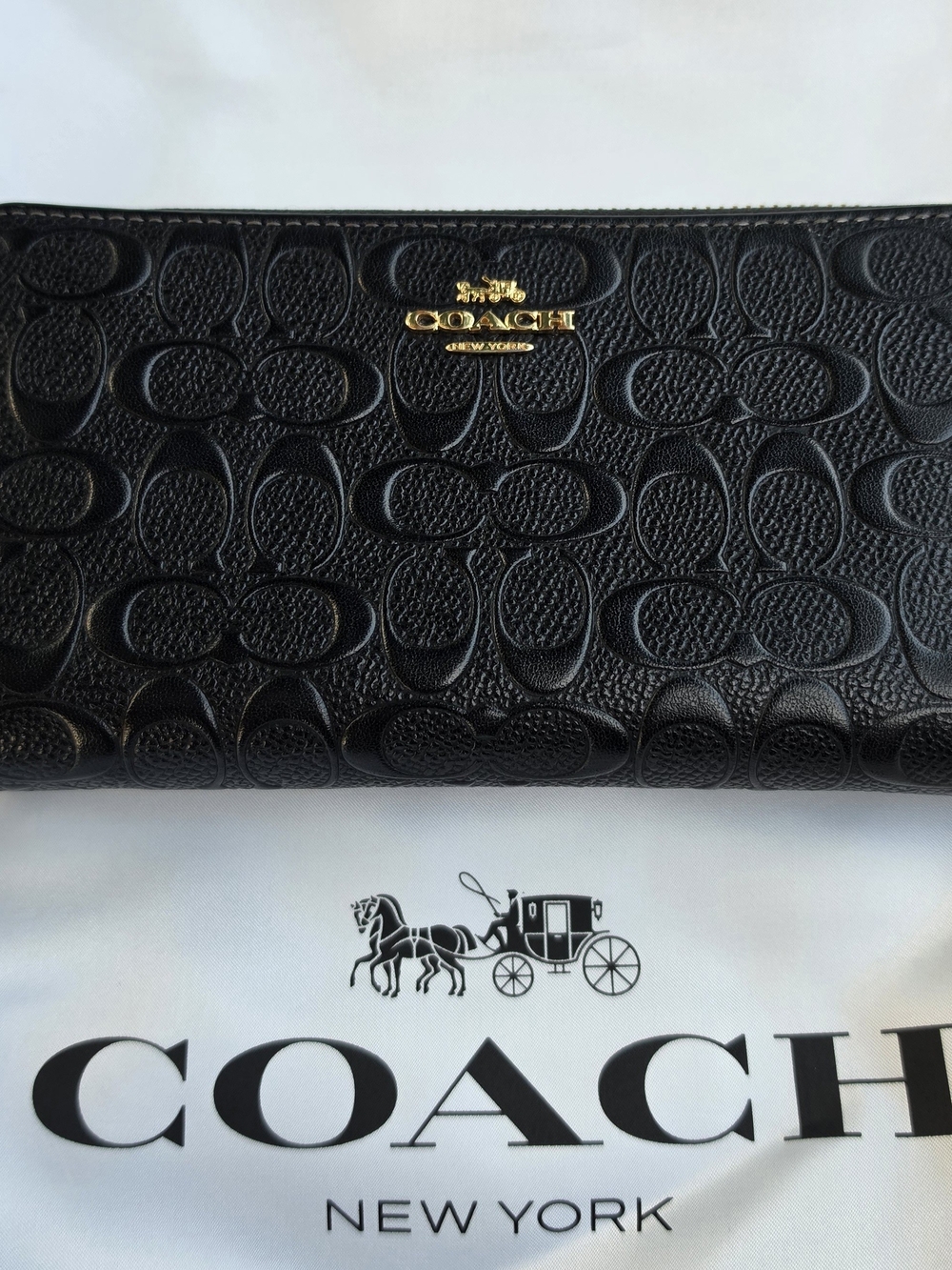 Coach Long Zip Around Wristlet